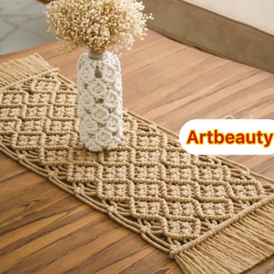 رومیزی مکرومه بافی یلدایی