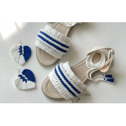 صندل مکرومه مدل فیروزه صندل مکرومه مدل فیروزه