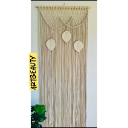 پرده مکرومه ریسه دار برگ پرده مکرومه ریسه دار برگ