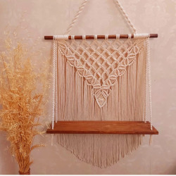 شلف چوبی کادوییمکرومه ارت بیوتی شلف چوبی کادوییمکرومه ارت بیوتی