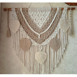 دیوار کوب مکرومه مدل طاووس دیوار کوب مکرومه مدل طاووس