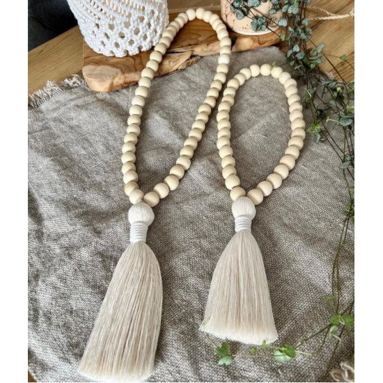 مهره مرواریدی دکوراتیو منگوله ای مکرومه