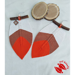 دیوارکوب دوبرگ مکرومه بافی مدل ماهور دیوارکوب دوبرگ مکرومه بافی مدل ماهور