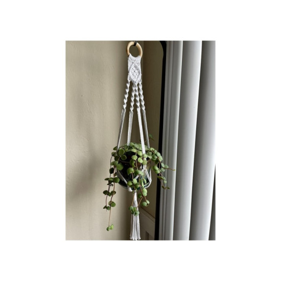 آویز گلدان مکرومه بافی مدل مریم برند آرت بیوتی