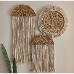 دیوار کوب مکرومه سه عدد دیوار کوب مکرومه سه عدد