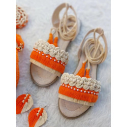 صندل مکرومه بافی مدل اروشا صندل مکرومه بافی مدل اروشا