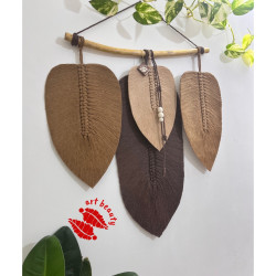 دیوارکوب برگ بزرگ مکرومه طرح ناهید دیوارکوب برگ بزرگ مکرومه طرح ناهید