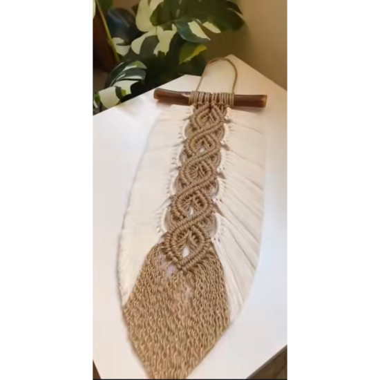 دیوارکوب برگ کنفی مکرومه مدل پرنیا