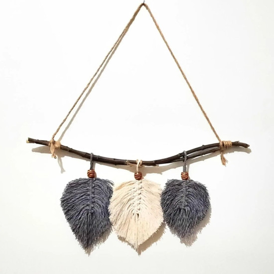 دیوارکوب مکرومه بافی طرح گلاره حد