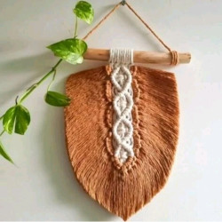 دیوارکوب تک برگ مکرومه مدل بهاران دیوارکوب تک برگ مکرومه مدل بهاران