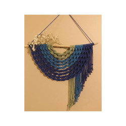 دیوارکوب رنگین کمان مکرومه بافی رنگ دلخواه مدل پونه دیوارکوب رنگین کمان مکرومه بافی رنگ دلخواه مدل پونه