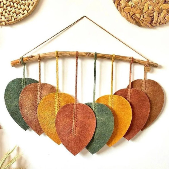 دیوارکوب 8 برگ رنگ دلخواه مدل همتا برند آرت بیوتی با چوب طبیعی