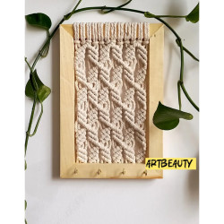 جاکلیدی چوبی جدید مکرومه جاکلیدی چوبی جدید مکرومه