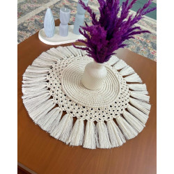 رومیزی مکرومه مدل حلزون رومیزی مکرومه مدل حلزون