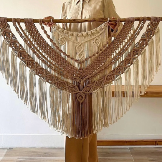 دیوار کوب مکرومه بافی