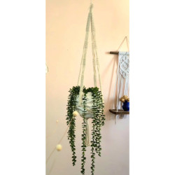 اویز مکرومه گلدان مدل نعناع اویز مکرومه گلدان مدل نعناع