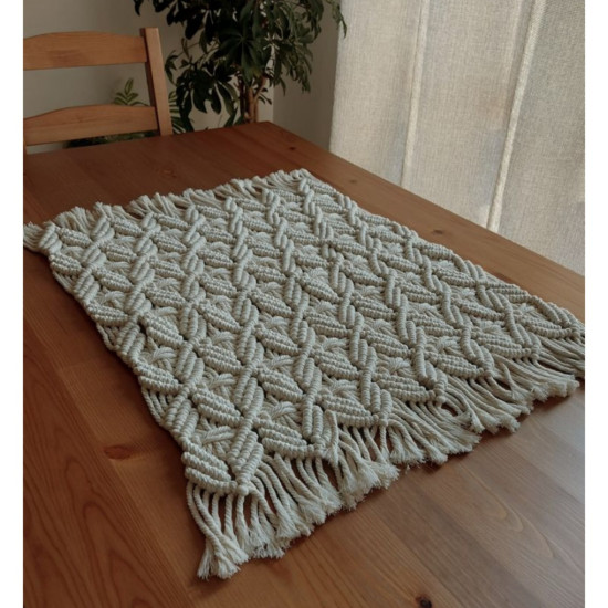 رومیزی مکرومه بافی مدل مولان