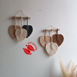 جاکلیدی مکرومه برگ طرح فانتزی جاکلیدی مکرومه برگ طرح فانتزی