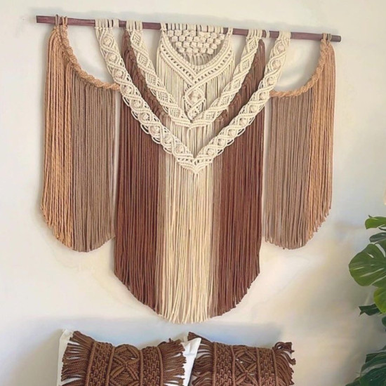 دیوارکوب ا‌ویز مکرومه بافی لاکچری شاهانه