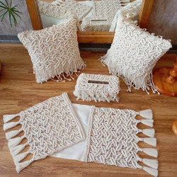 ست کامل مکرومه بافی مدل برگ ست کامل مکرومه بافی مدل برگ