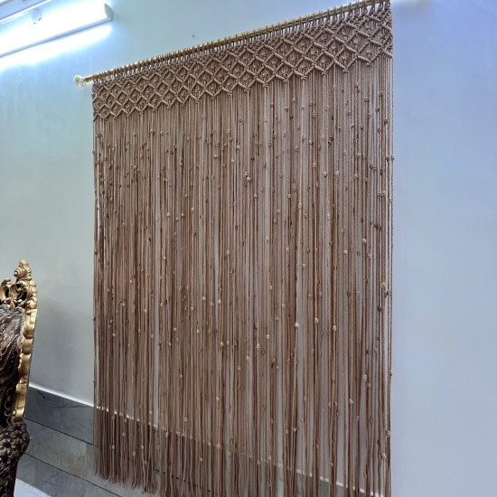 پرده مکرومه ارت بیوتی طرح لوزی