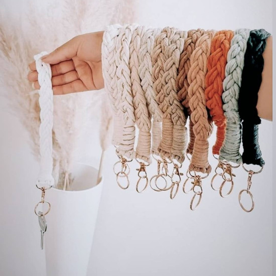 جاسوییچی مکرومه فانتزی طرح گیس باف