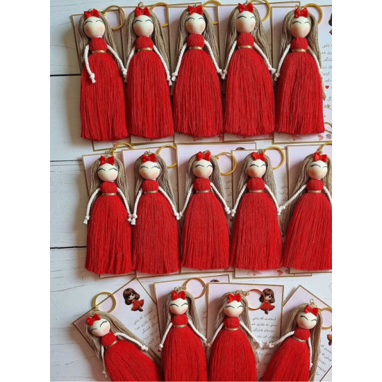 گیفت یلدایی مکرومه بافی عروسک فرشته