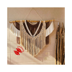 دیوارکوب آویز مکرومه بافی طرح ماهور دیوارکوب آویز مکرومه بافی طرح ماهور