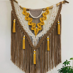 دیوار کوب مکرومه بافی سایز بزرگ دیوار کوب مکرومه بافی سایز بزرگ