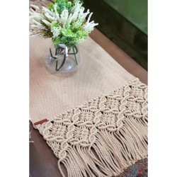 رانر رومیزی مکرومه بافی مدل لعلینه رانر رومیزی مکرومه بافی مدل لعلینه