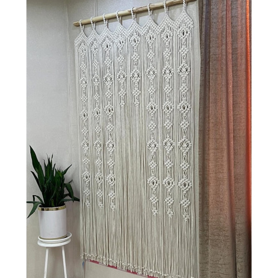 پرده مکرومه بافی مدرن یلدایی