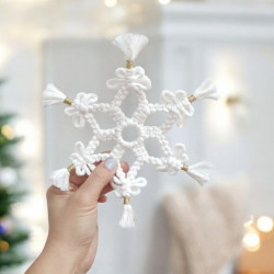 دانه برف مکرومه بافی دانه برف مکرومه بافی