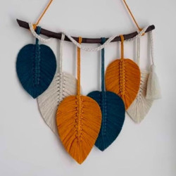 دیوارکوب برگ مکرومه دکوری مدل لعلینه دیوارکوب برگ مکرومه دکوری مدل لعلینه