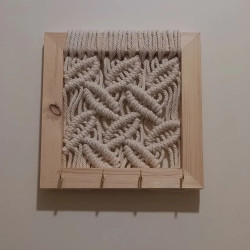 جاکلیدی مکرومه بافی مدل جوانه جاکلیدی مکرومه بافی مدل جوانه