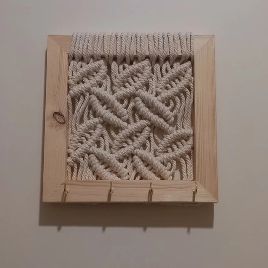 جاکلیدی مکرومه بافی مدل جوانه