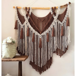 دیوارکوب اویز مکرومه دکوراتیو مدل پریچهر دیوارکوب اویز مکرومه دکوراتیو مدل پریچهر