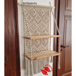 شلف شاهانه مکرومه بافی طرح نورا