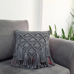 کاور کوسن مکرومه بافی شیک و خاص کاور کوسن مکرومه بافی شیک و خاص