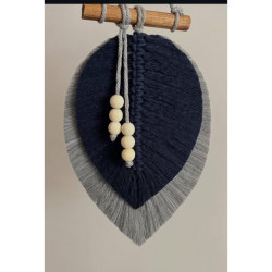 دیوارکوب اویز مکرومه بافی دو برگ طرح ماهسو دیوارکوب اویز مکرومه بافی دو برگ طرح ماهسو