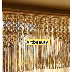 پرده مکرومه بافی مدل جوانه پرده مکرومه بافی مدل جوانه