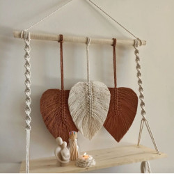 شلف مکرومه مدل برگ شلف مکرومه مدل برگ