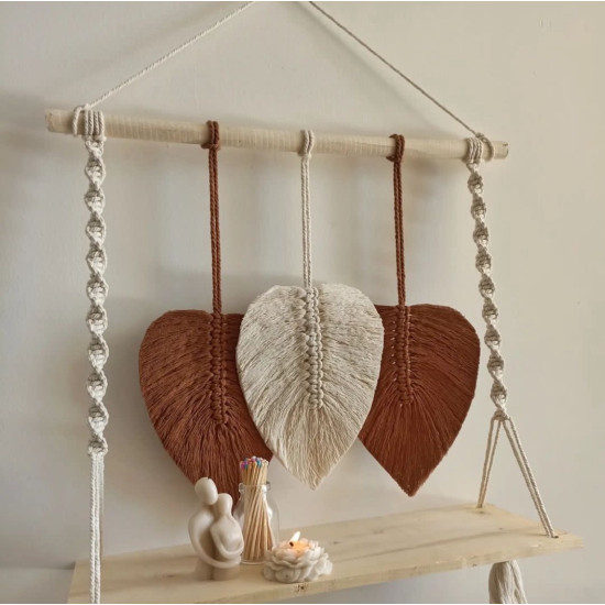 شلف مکرومه مدل برگ