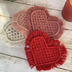 زیر لیوانی مکرومه کد 13851 زیر لیوانی مکرومه کد 13851