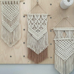 مجموعه سه عددب دکوراتیو مکرومه بافی مجموعه سه عددب دکوراتیو مکرومه بافی