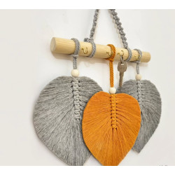 جاکلیدی مکرومه مدل برگ جاکلیدی مکرومه مدل برگ