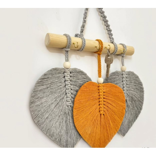 جاکلیدی مکرومه مدل برگ