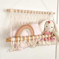 نگهدارنده عروسک مکرومه مدل تدی نگهدارنده عروسک مکرومه مدل تدی