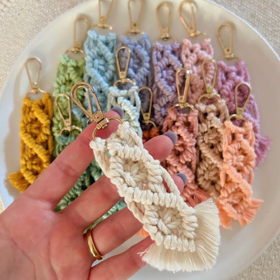 جاسوییچی‌مکرومه بافی فانتزی طرح ابنبات