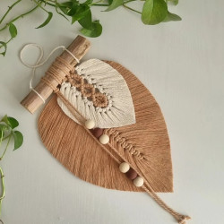 دیوارکوب دوبرگ مکرومه طرح پونک دیوارکوب دوبرگ مکرومه طرح پونک