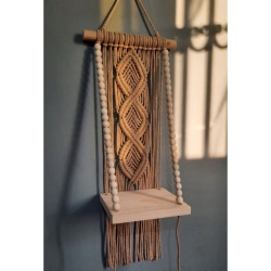 دیوار کوب شلف مکرومه بافی کد 11572 دیوار کوب شلف مکرومه بافی کد 11572